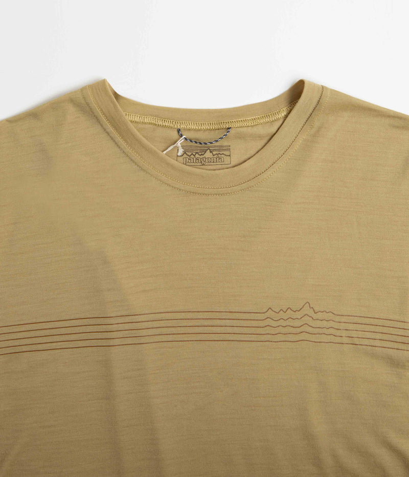 Patagonia Cap Cool Merino Graphic T-Shirt in Fitz Roy Fader: Moray Khaki