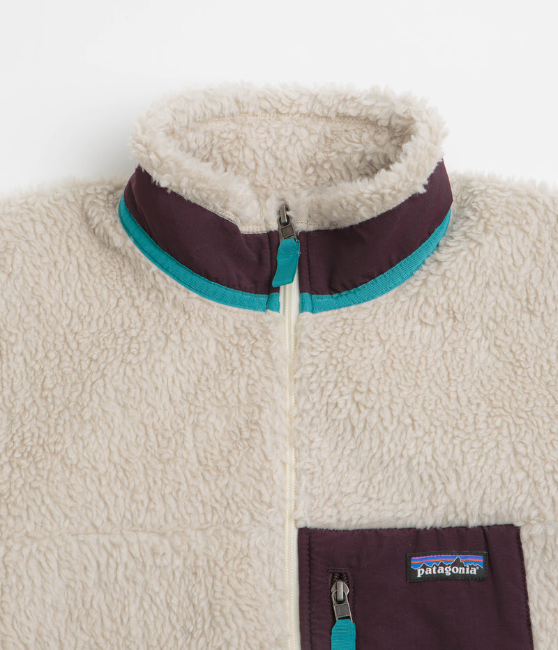 Patagonia Classic Retro-X Jacket in Natural and Obsidian Plum
