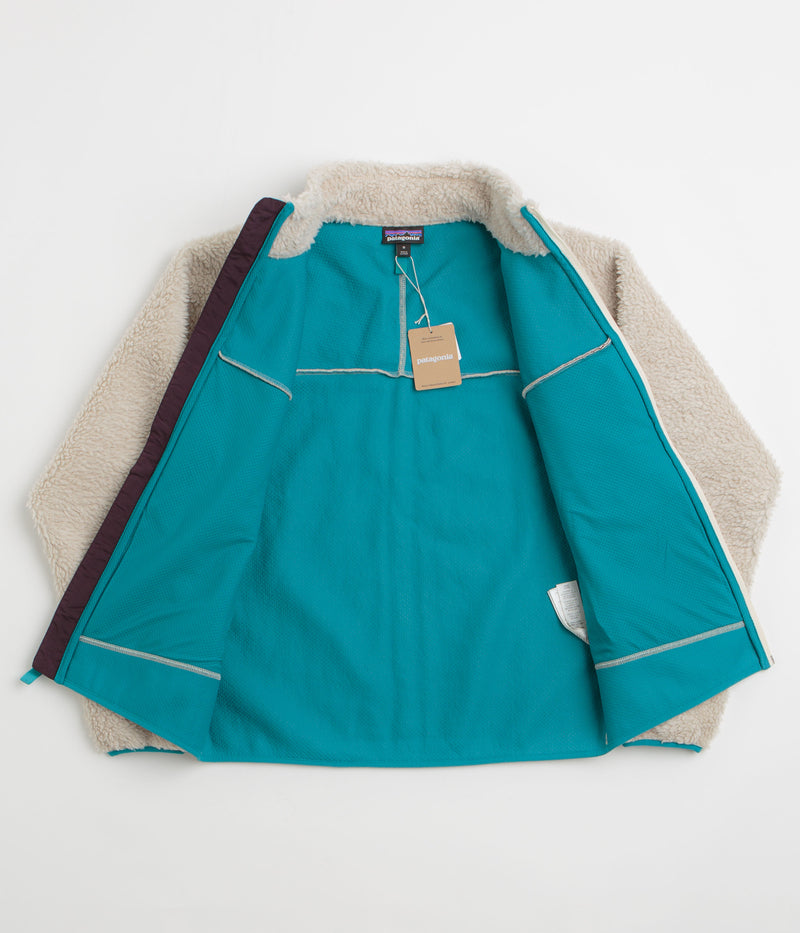 Patagonia Classic Retro-X Jacket in Natural and Obsidian Plum