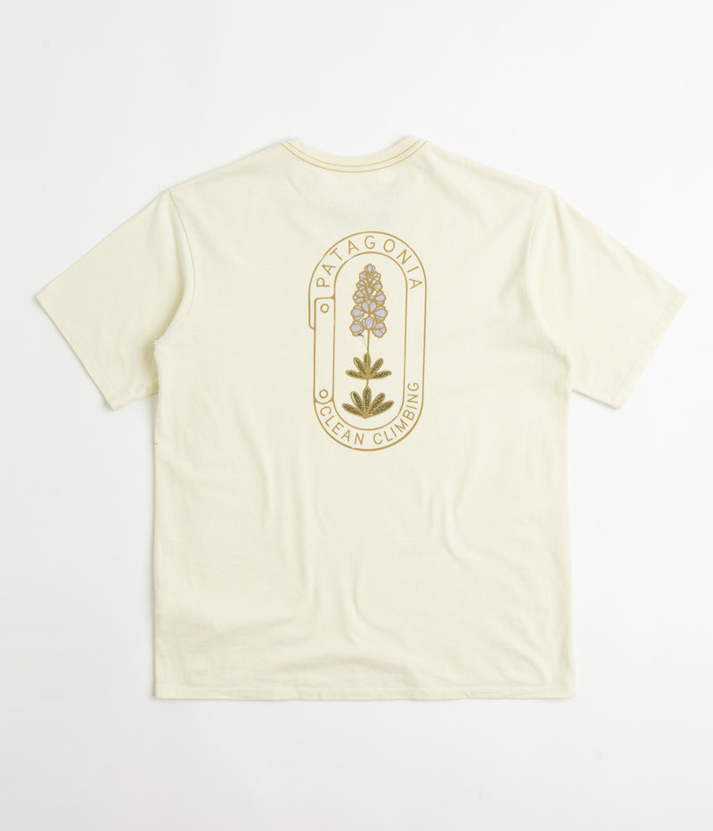 Patagonia Clean Climb Trade Responsibili-Tee T-Shirt in Clean Climb Bloom: Birch White