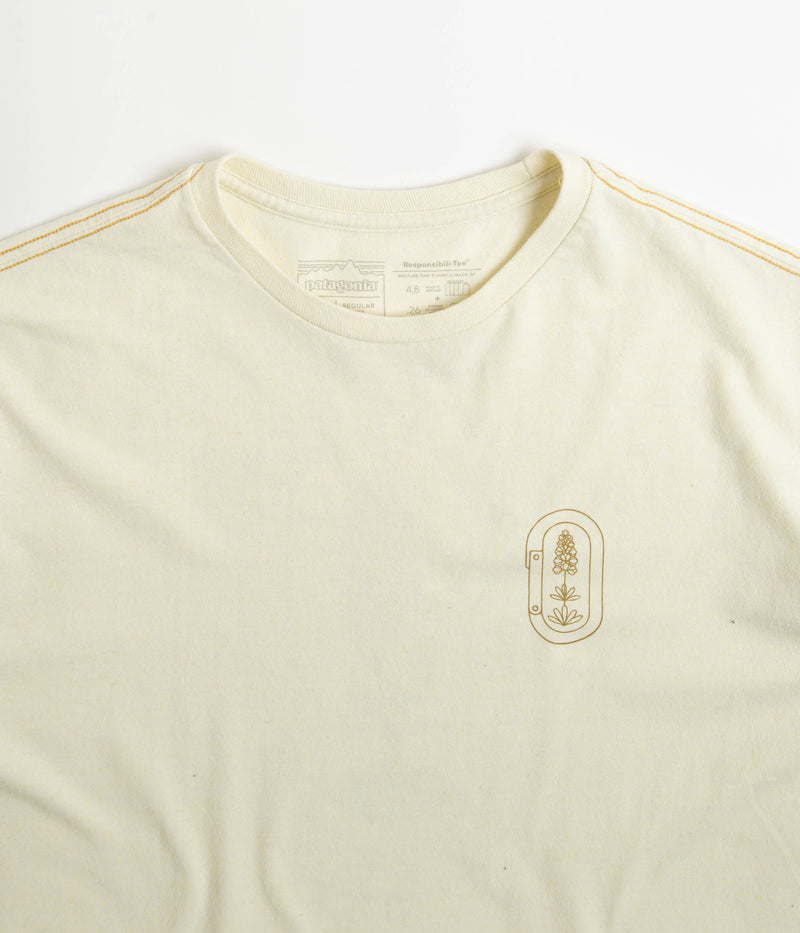 Patagonia Clean Climb Trade Responsibili-Tee T-Shirt in Clean Climb Bloom: Birch White