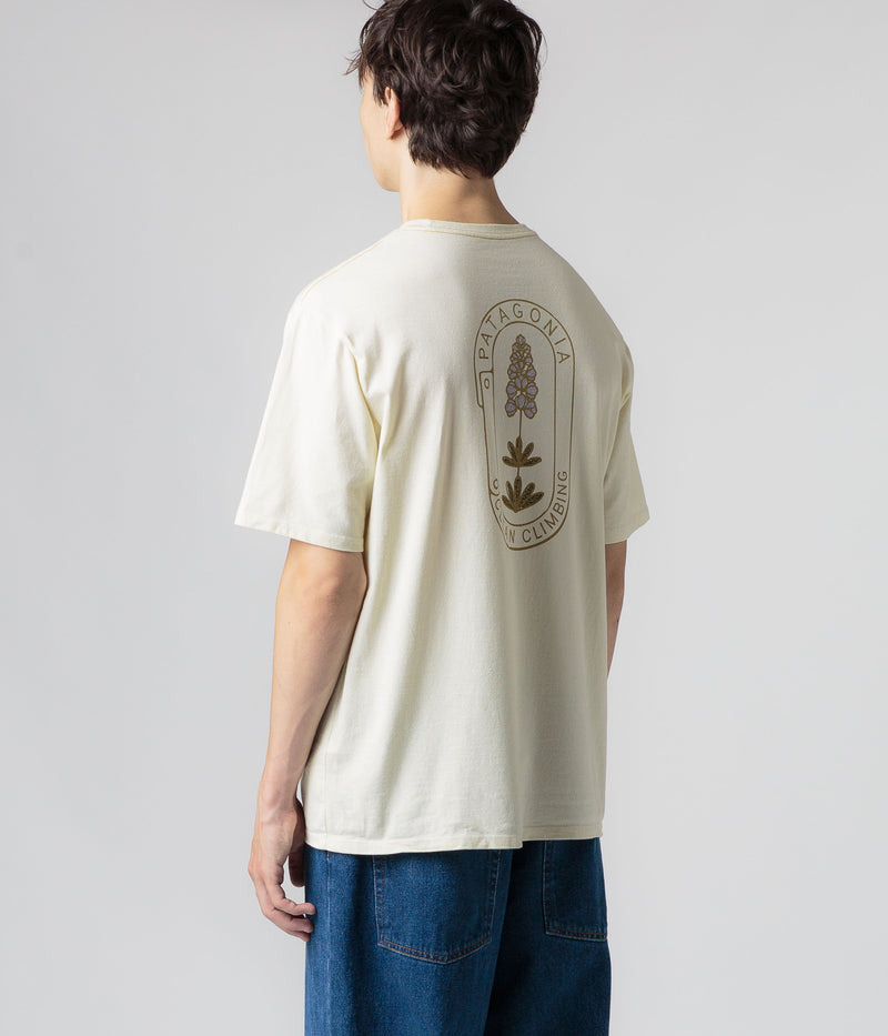 Patagonia Clean Climb Trade Responsibili-Tee T-Shirt in Clean Climb Bloom: Birch White