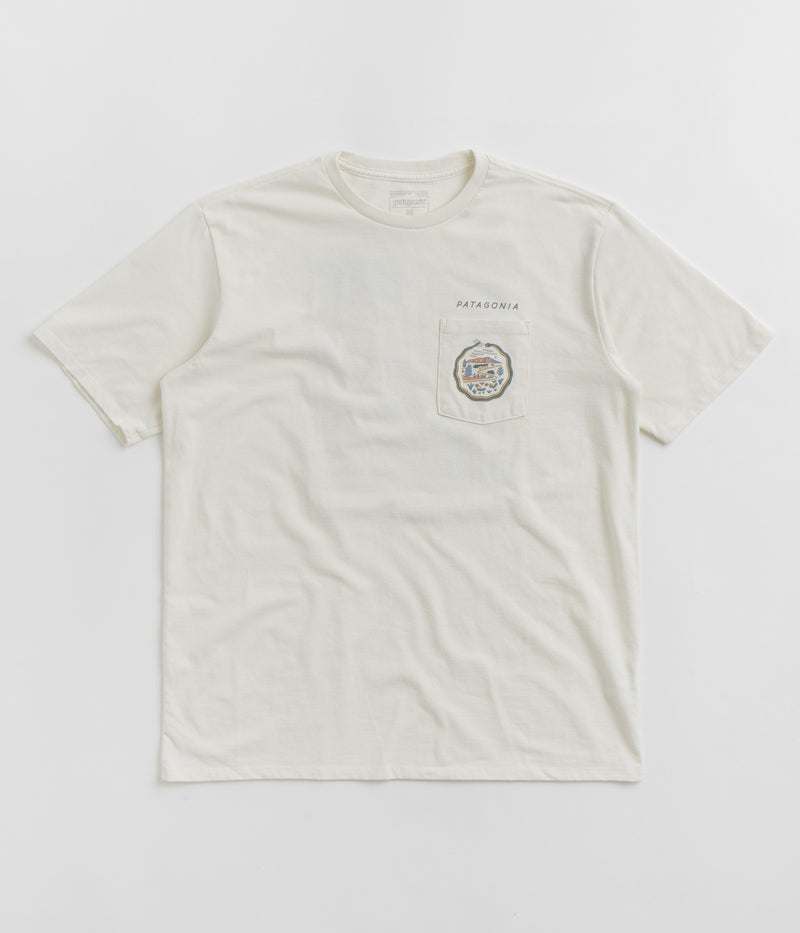 Patagonia Commontrail Pocket Responsibili-Tee T-Shirt in Birch White