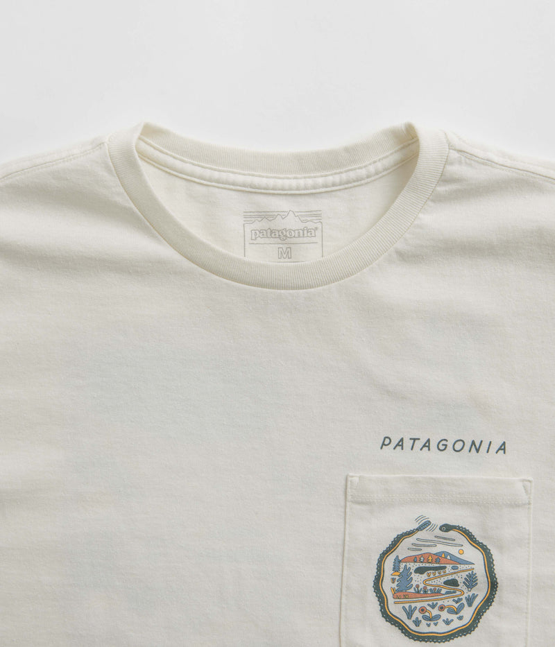 Patagonia Commontrail Pocket Responsibili-Tee T-Shirt in Birch White