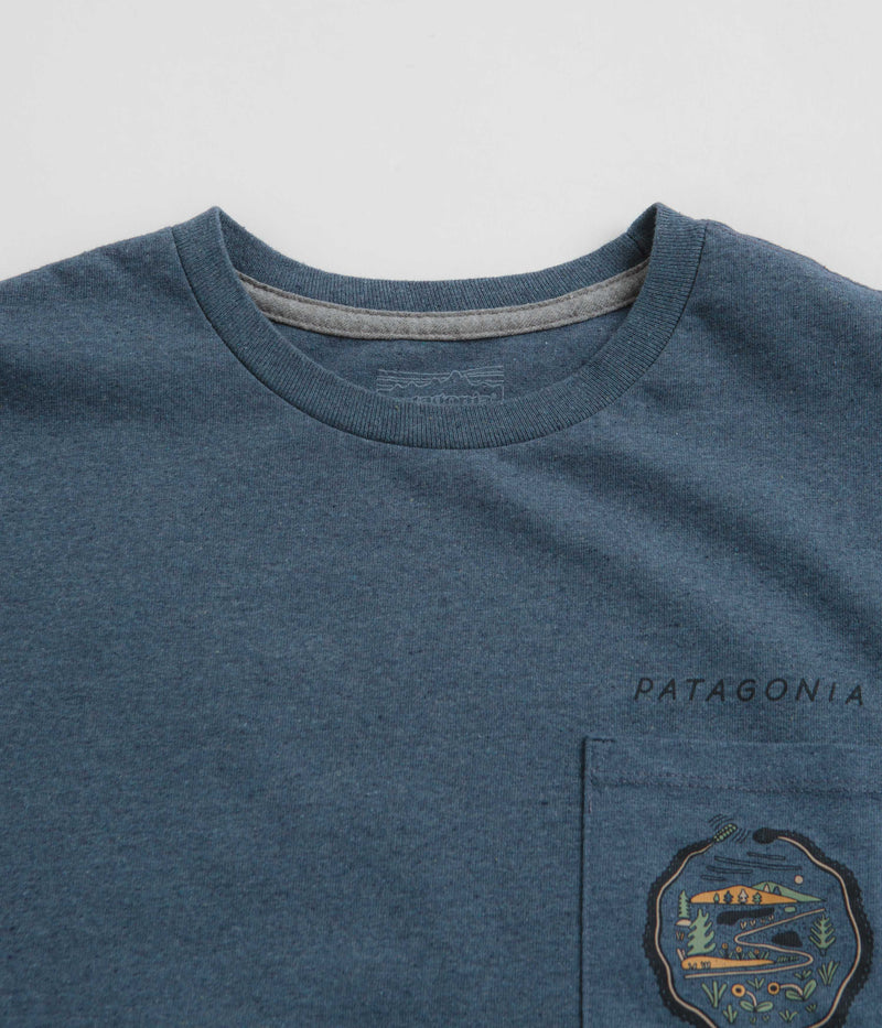 Patagonia Commontrail Pocket Responsibili-Tee T-Shirt in Utility Blue