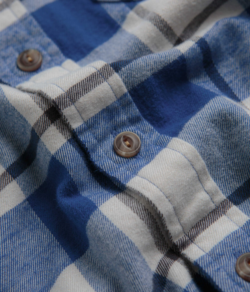 Patagonia Cotton in Conversion Fjord Flannel Shirt in Captain: Endless Blue