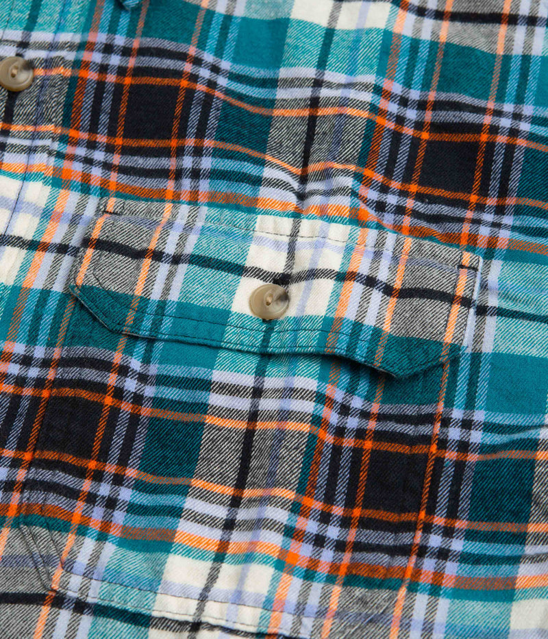 Patagonia Cotton in Conversion Fjord Flannel Shirt in Lavas: Belay Blue