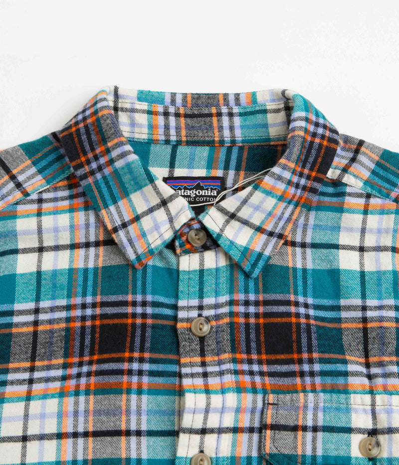 Patagonia Cotton in Conversion Fjord Flannel Shirt in Lavas: Belay Blue