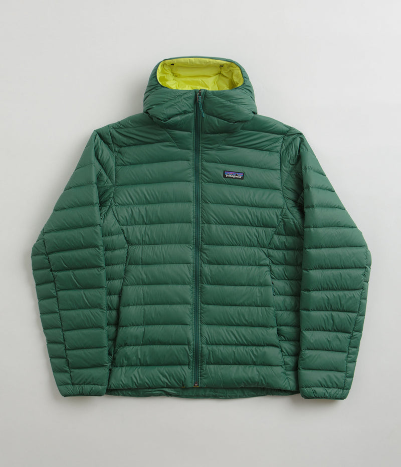 Patagonia Down Sweater Hooded Jacket (NetPlus®) in Conifer Green