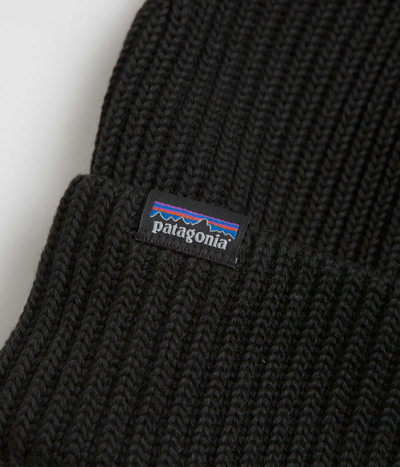 Patagonia Fisherman's Rolled Beanie in Black