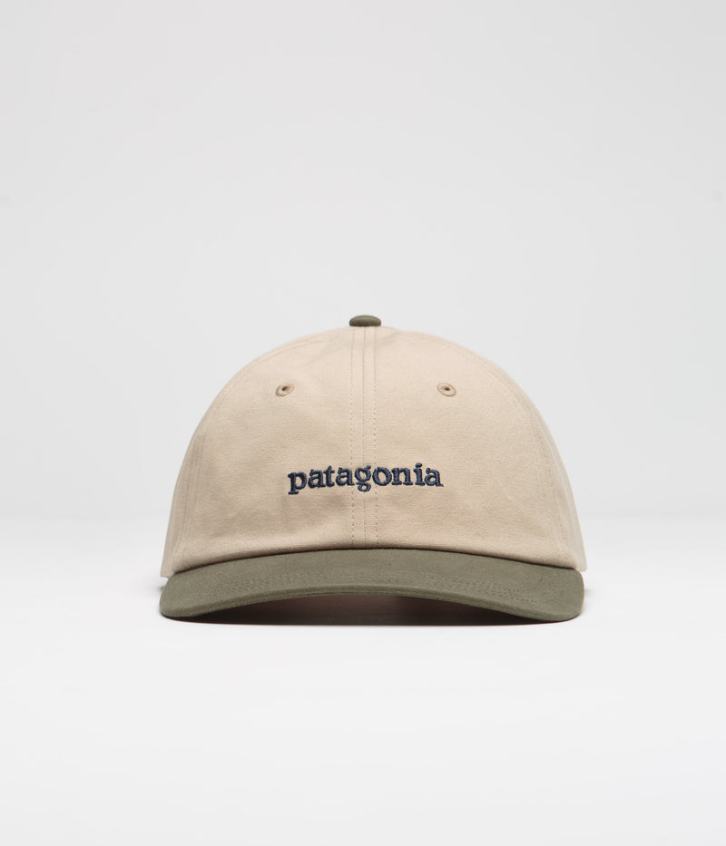 Patagonia Fitz Roy Icon Trad Cap in Text Logo: Oar Tan