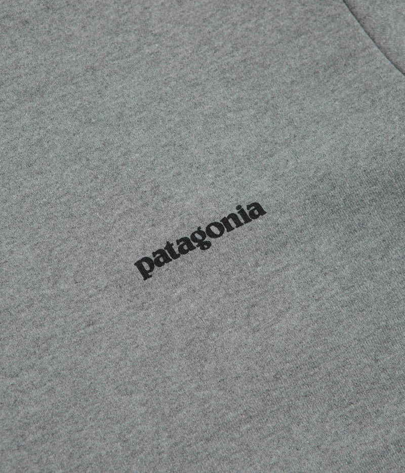 Patagonia Fitz Roy Icon Uprisal Crewneck Sweatshirt in Gravel Heather