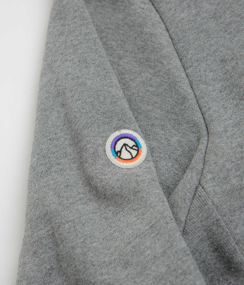 Patagonia Fitz Roy Icon Uprisal Crewneck Sweatshirt in Gravel Heather
