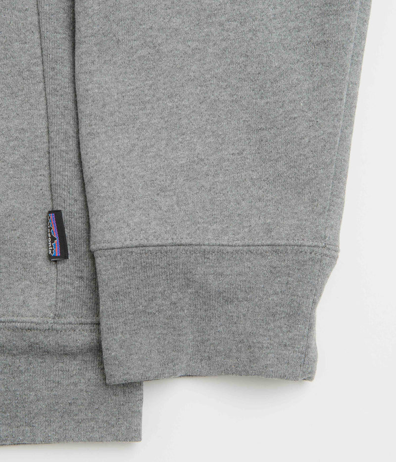 Patagonia Fitz Roy Icon Uprisal Crewneck Sweatshirt in Gravel Heather