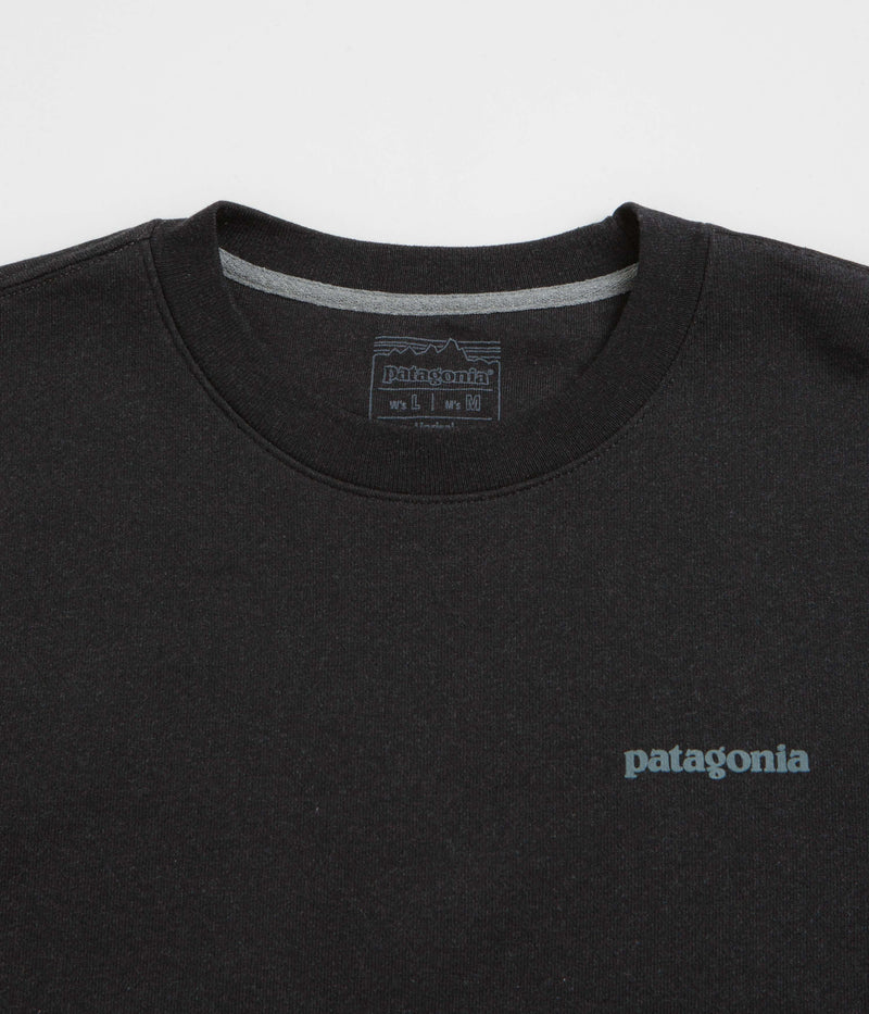 Patagonia Fitz Roy Icon Uprisal Crewneck Sweatshirt in Ink Black