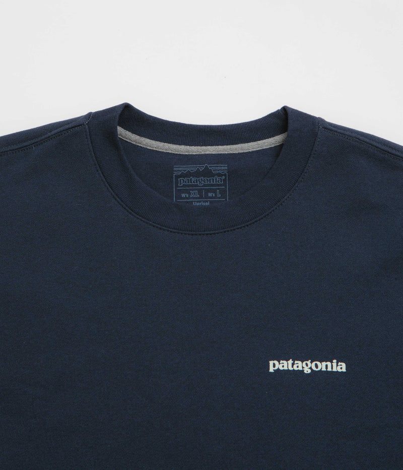 Patagonia Fitz Roy Icon Uprisal Crewneck Sweatshirt in New Navy