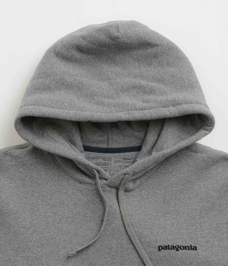 Patagonia Fitz Roy Icon Uprisal Hoodie in Gravel Heather