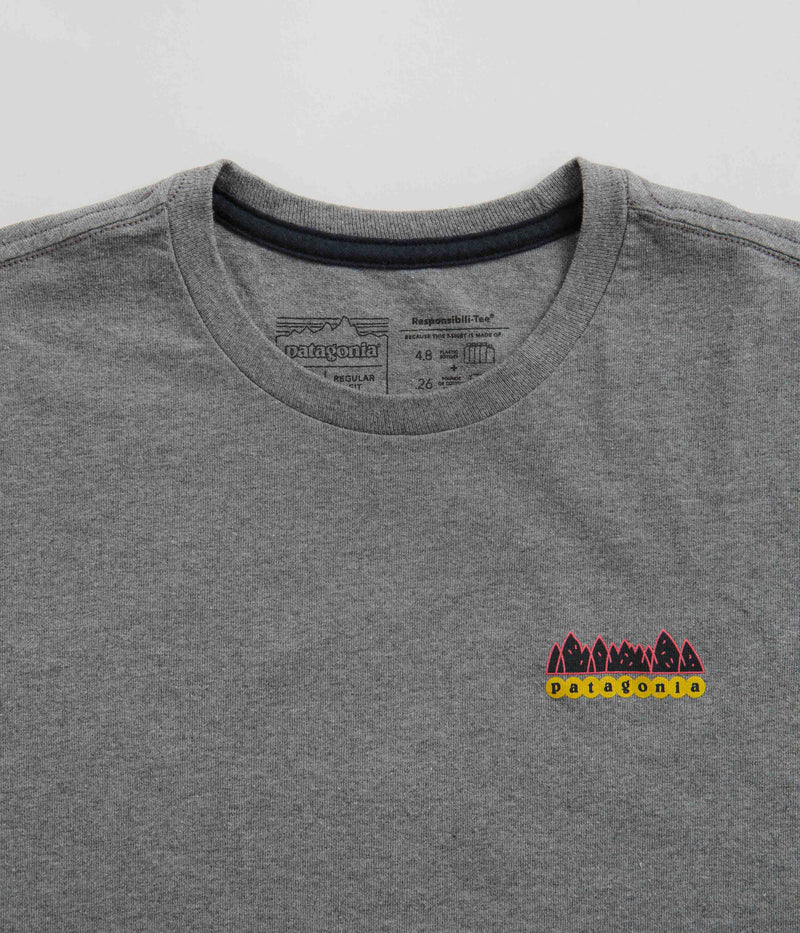 Patagonia Fitz Roy Wild Responsibili-Tee T-Shirt in Gravel Heather
