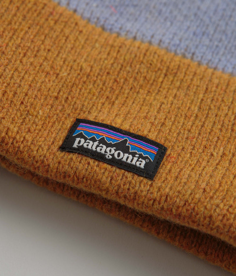 Patagonia Fun Hog Beanie in OG Rugby: Dried Mango