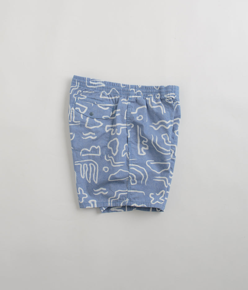 Patagonia Funhoggers Shorts in Channel Islands: Vessel Blue