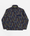 Patagonia Lightweight Synchilla Snap-T Fleece in Climbing Trees Ikat: New Navy