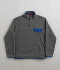 Patagonia Lightweight Synchilla Snap-T Fleece in Nickel and Passage Blue