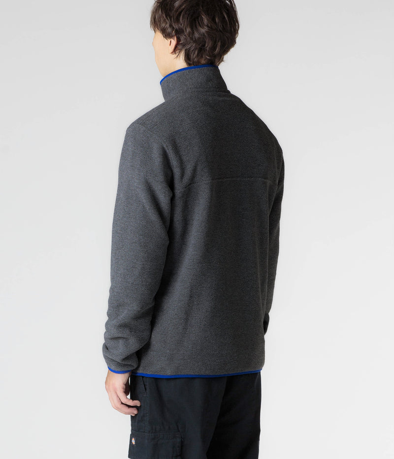 Patagonia Lightweight Synchilla Snap-T Fleece in Nickel and Passage Blue