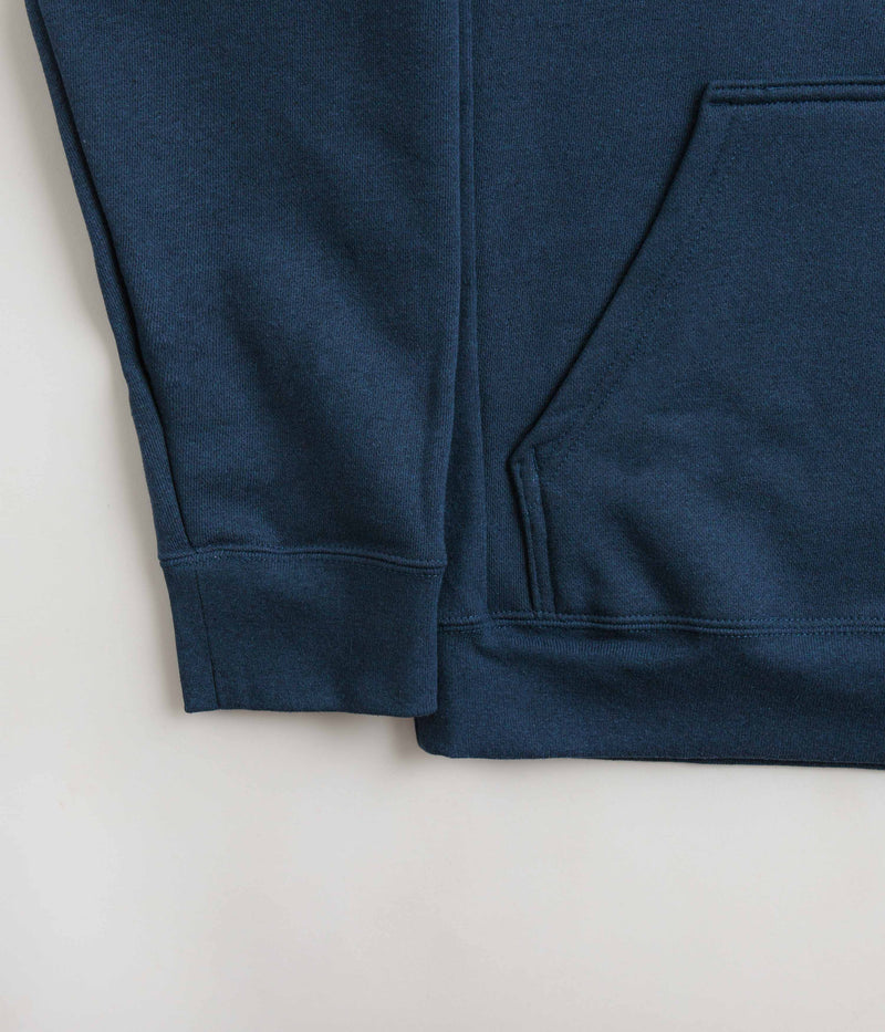 Patagonia Line Logo Ridge Stripe Uprisal Hoodie in Lagom Blue