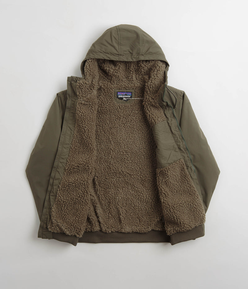 Patagonia Lined Isthmus Hoodie in Basin Green