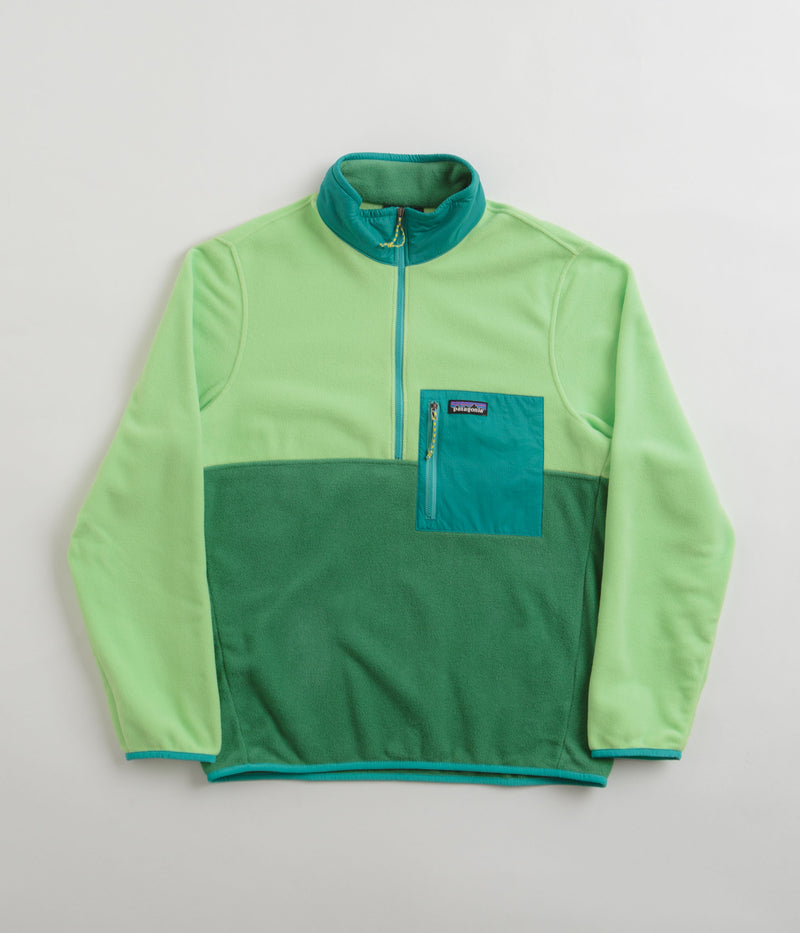 Patagonia Microdini 1/2 Zip Pullover Fleece in Gather Green