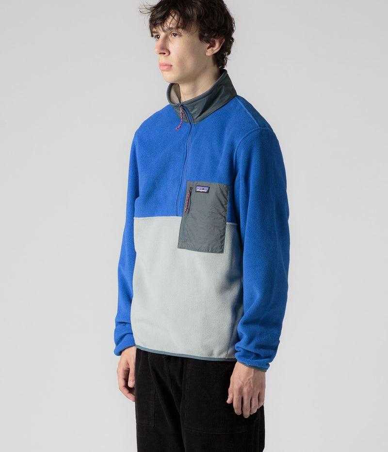 Patagonia Microdini 1/2 Zip Pullover Fleece in Sleet Green