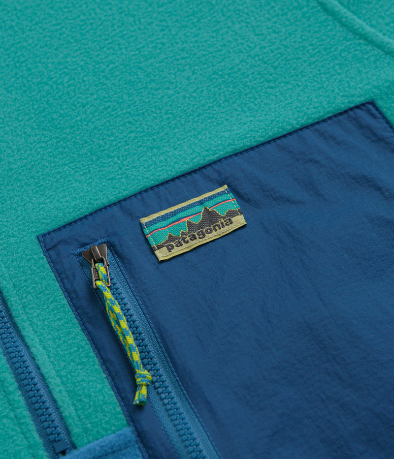 Patagonia Microdini 1/2 Zip Pullover Fleece in Vessel Blue