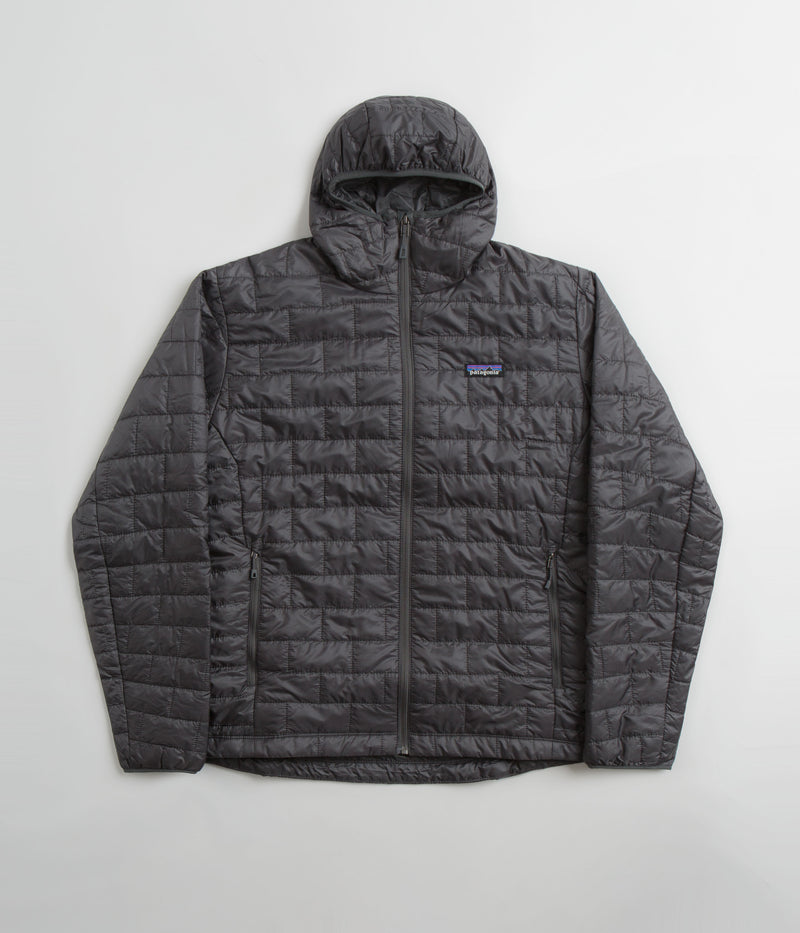 Patagonia Nano Puff Hooded Jacket in Forge Grey