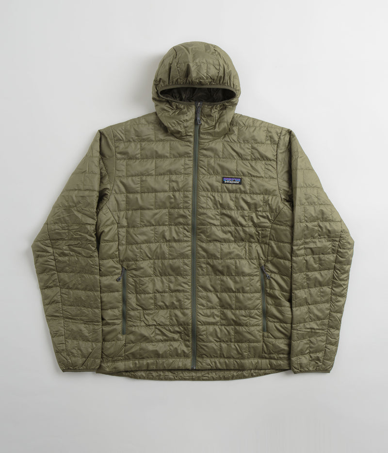 Patagonia Nano Puff Hooded Jacket in Sage Khaki