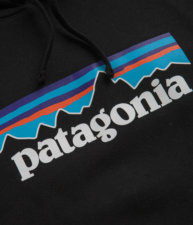 Patagonia P-6 Label Uprisal Hoodie in Black