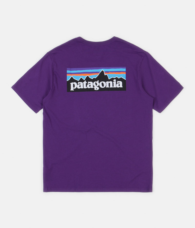 Patagonia P-6 Logo Organic T-Shirt in Purple