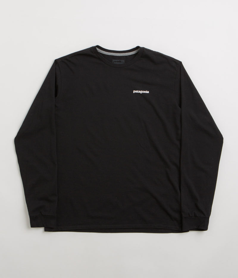 Patagonia P-6 Logo Responsibili-Tee Long Sleeve T-Shirt in Black