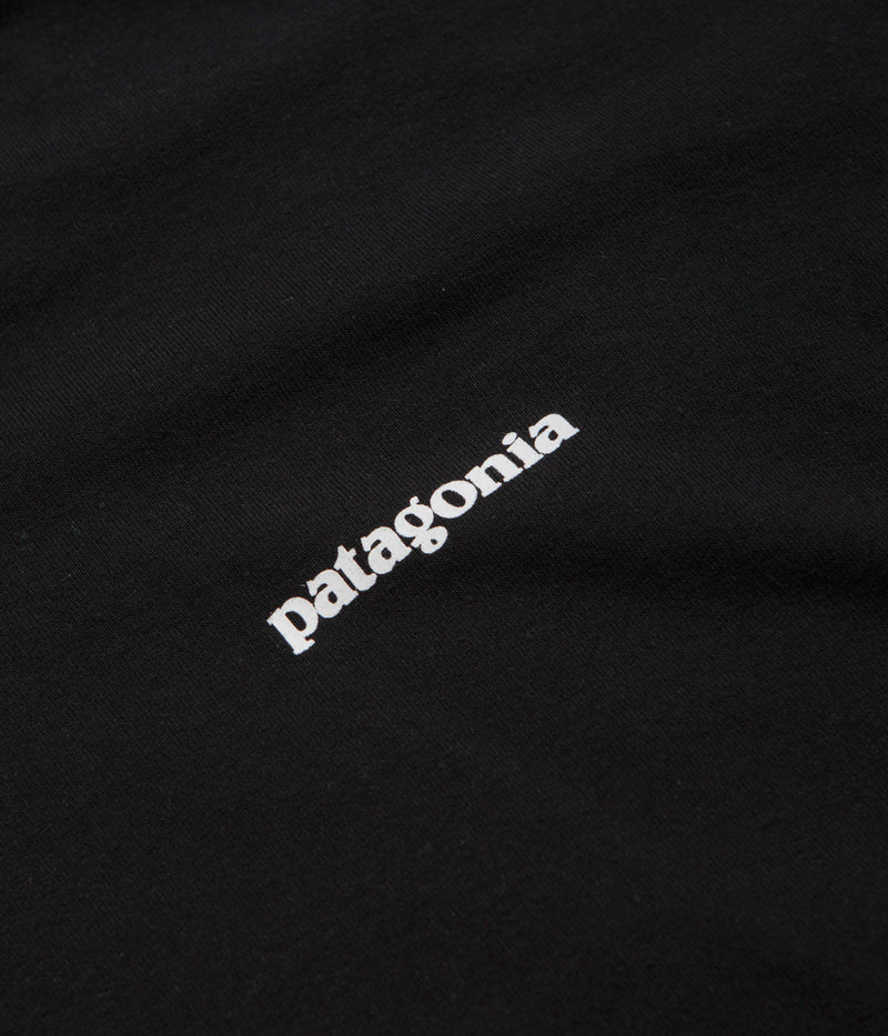 Patagonia P-6 Logo Responsibili-Tee Long Sleeve T-Shirt in Black