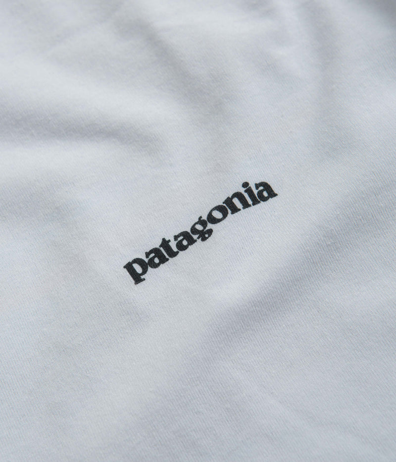 Patagonia P-6 Logo Responsibili-Tee Long Sleeve T-Shirt in White