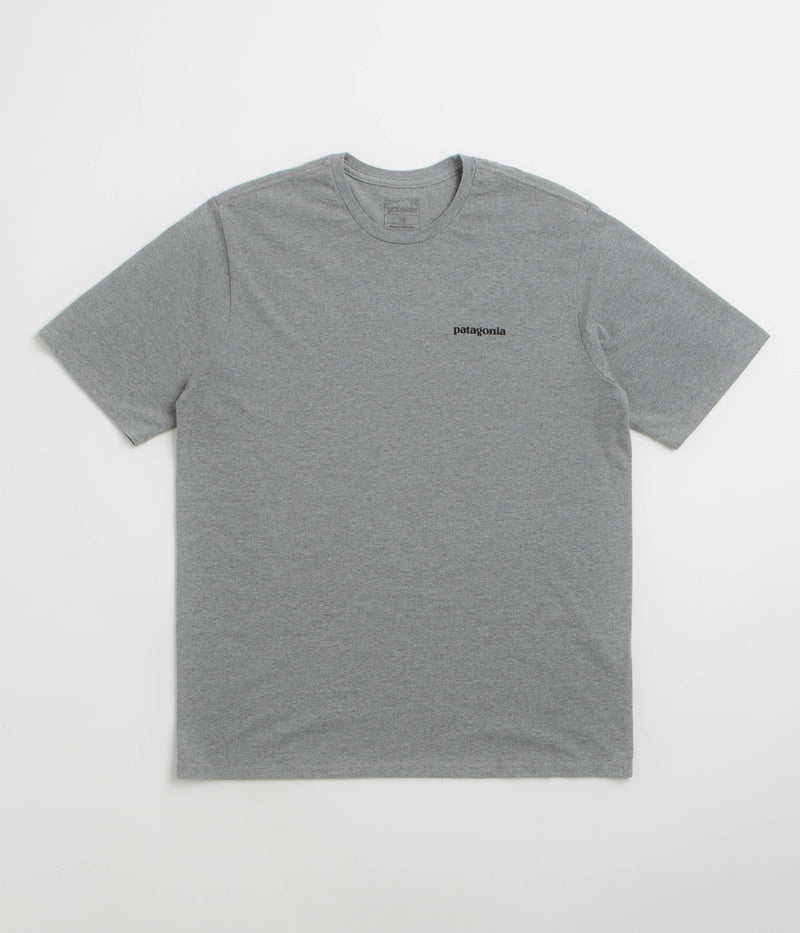 Patagonia P-6 Logo Responsibili-Tee T-Shirt in Gravel Heather