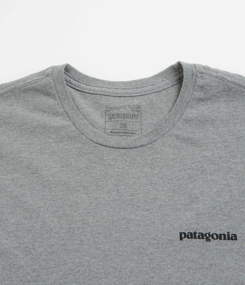 Patagonia P-6 Logo Responsibili-Tee T-Shirt in Gravel Heather
