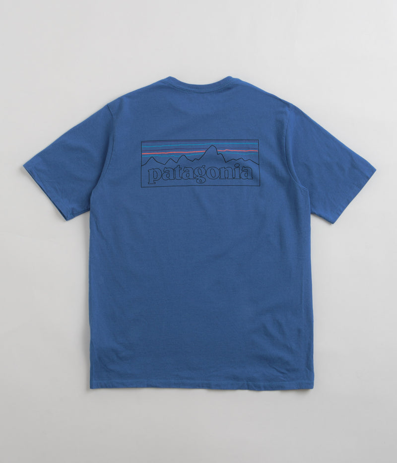 Patagonia P-6 Logo Responsibili-Tee T-Shirt in P-6 Outline: Vessel Blue