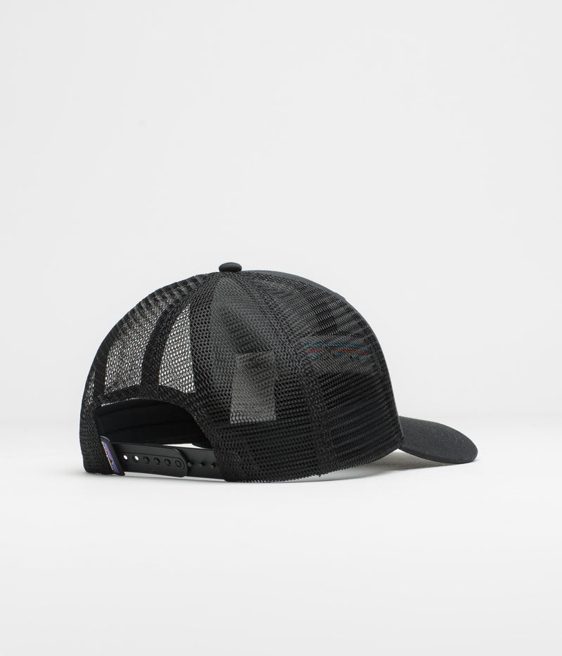 Patagonia P-6 Logo Trucker Cap in Black