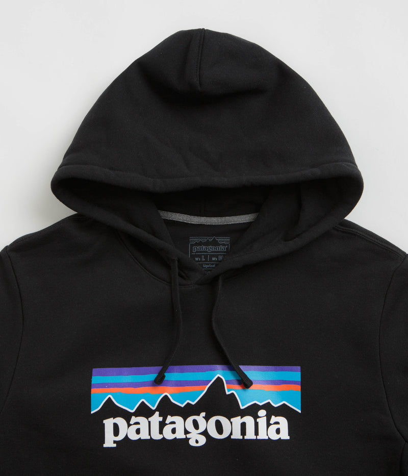 Patagonia P-6 Logo Uprisal Hoodie in Black