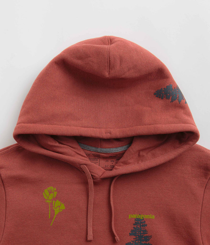 Patagonia Pyrophytes Uprisal Hoodie in Burl Red