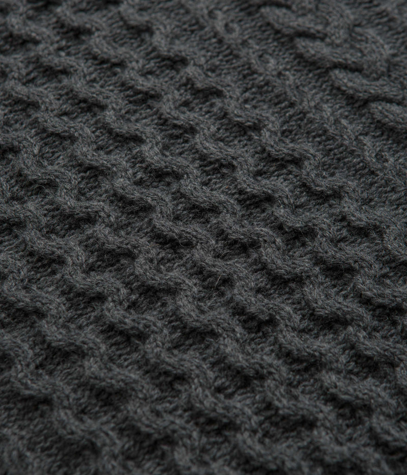Patagonia Recycled Cable Knit Crewneck Sweatshirt in Hex Grey