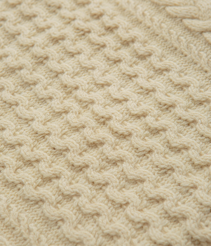 Patagonia Recycled Cable Knit Crewneck Sweatshirt in Natural