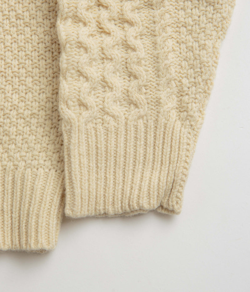 Patagonia Recycled Cable Knit Crewneck Sweatshirt in Natural
