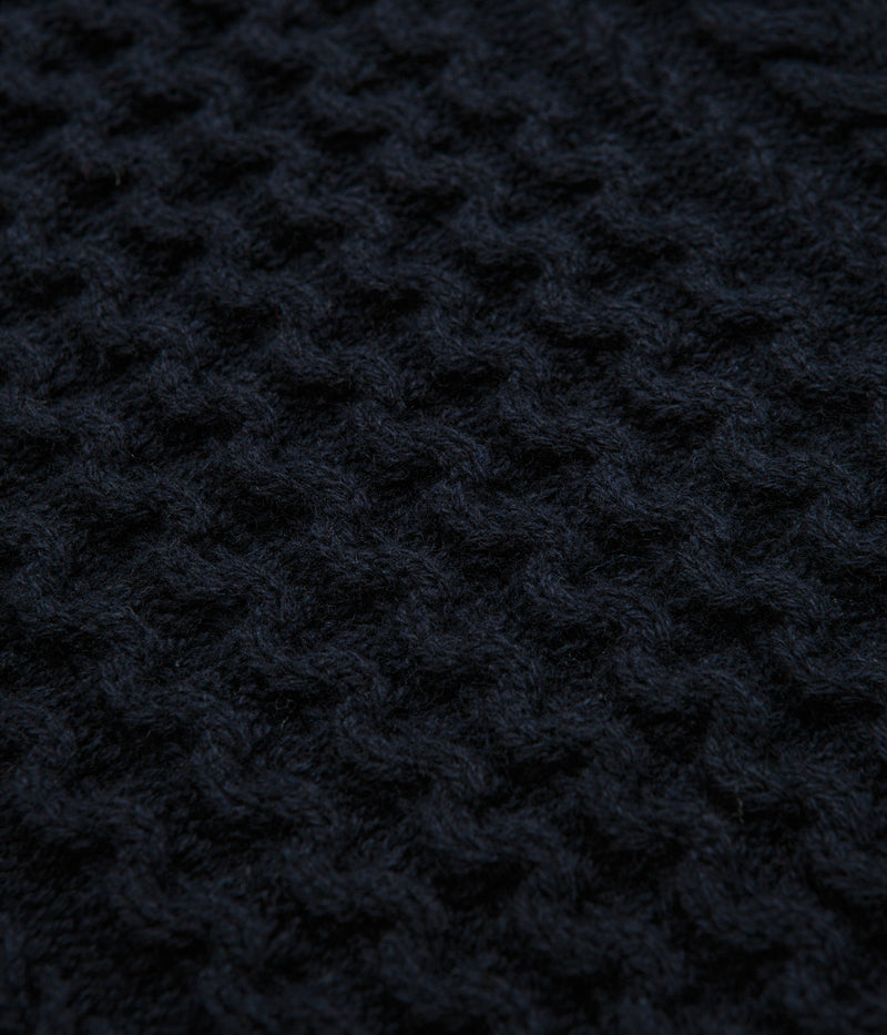 Patagonia Recycled Cable Knit Crewneck Sweatshirt in New Navy