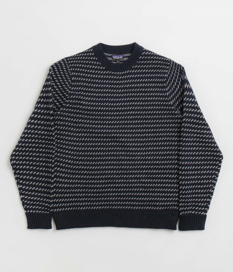 Patagonia Recycled Wool Sweatshirt in Classic Navy